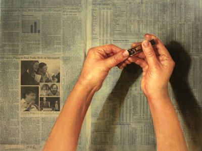 Shin-Young An Newspaper Art